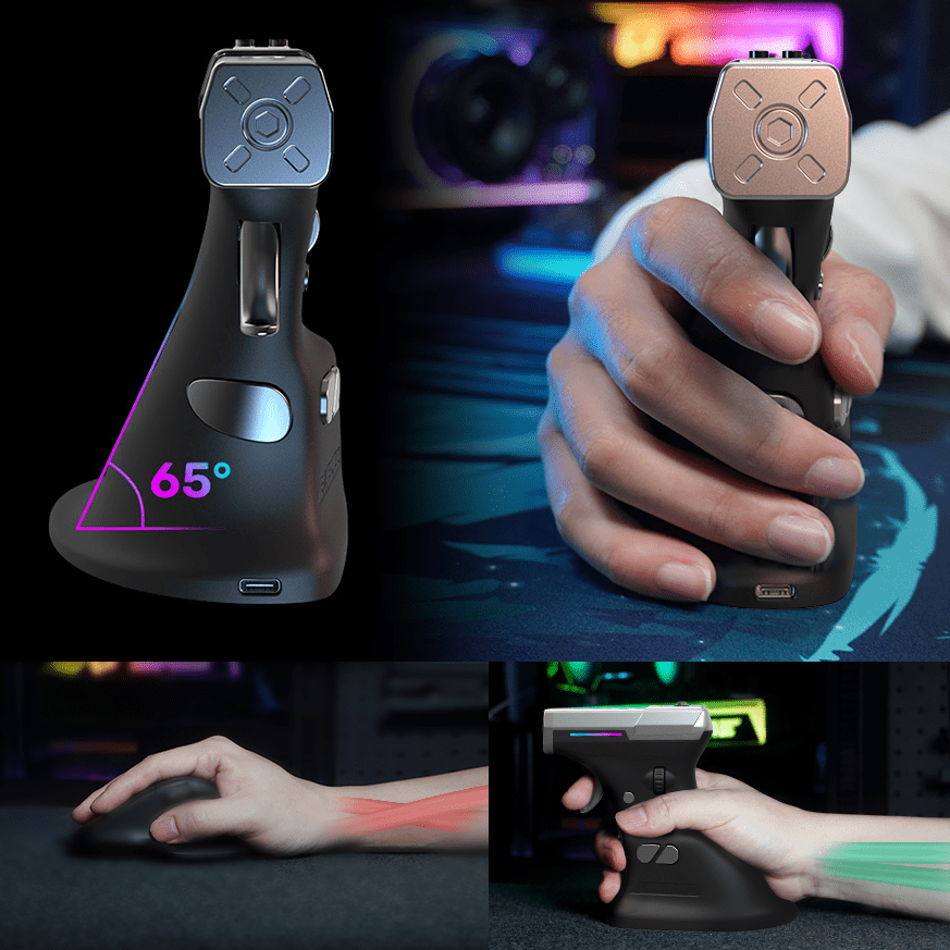 ErgoStrike7: Next - Gen FPS Gaming Mouse with Recoil - RAGNOK