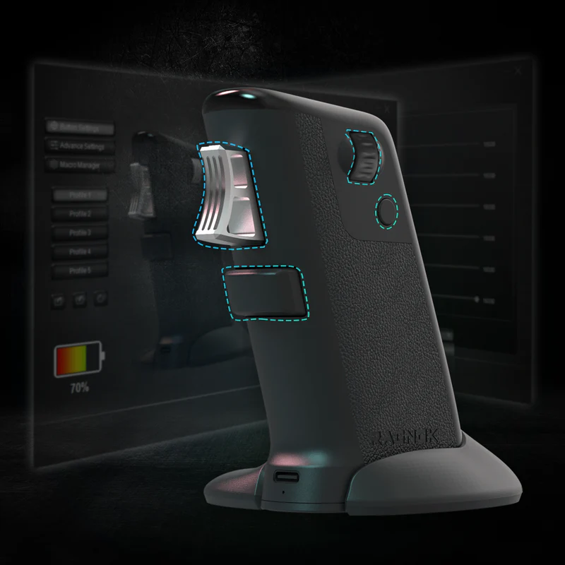 Programmable buttons and customization features of the FireGrip.