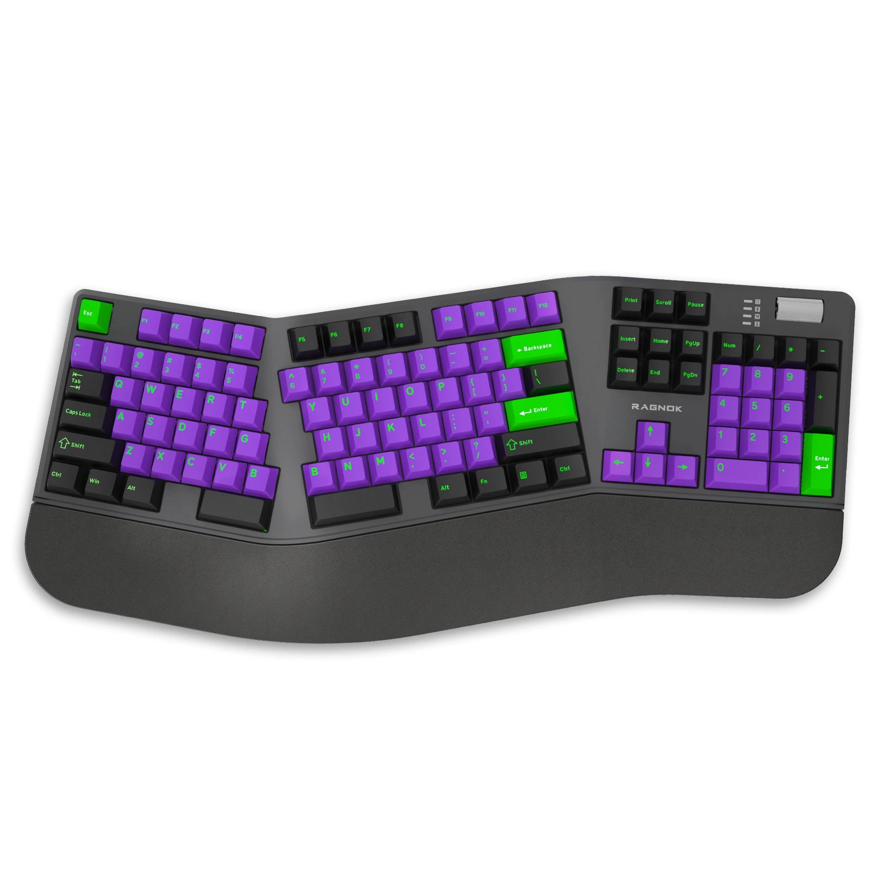 RK104: Split Ergonomic Mechanical Keyboard for Gaming & Office - RAGNOK