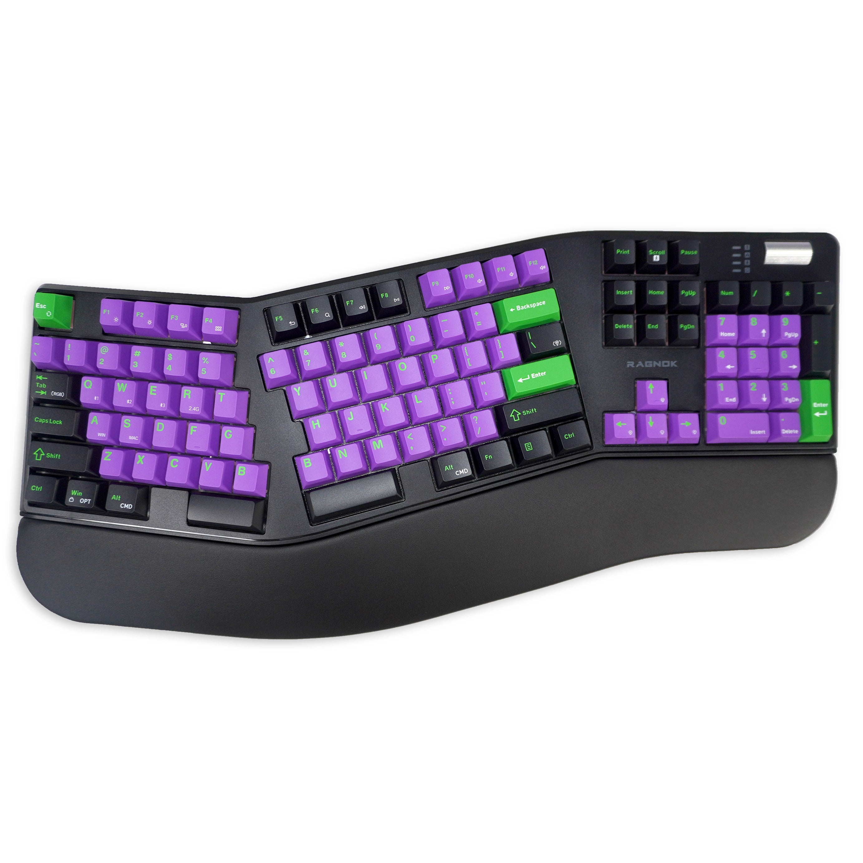 RK104: Split Ergonomic Mechanical Keyboard for Gaming & Office - RAGNOK
