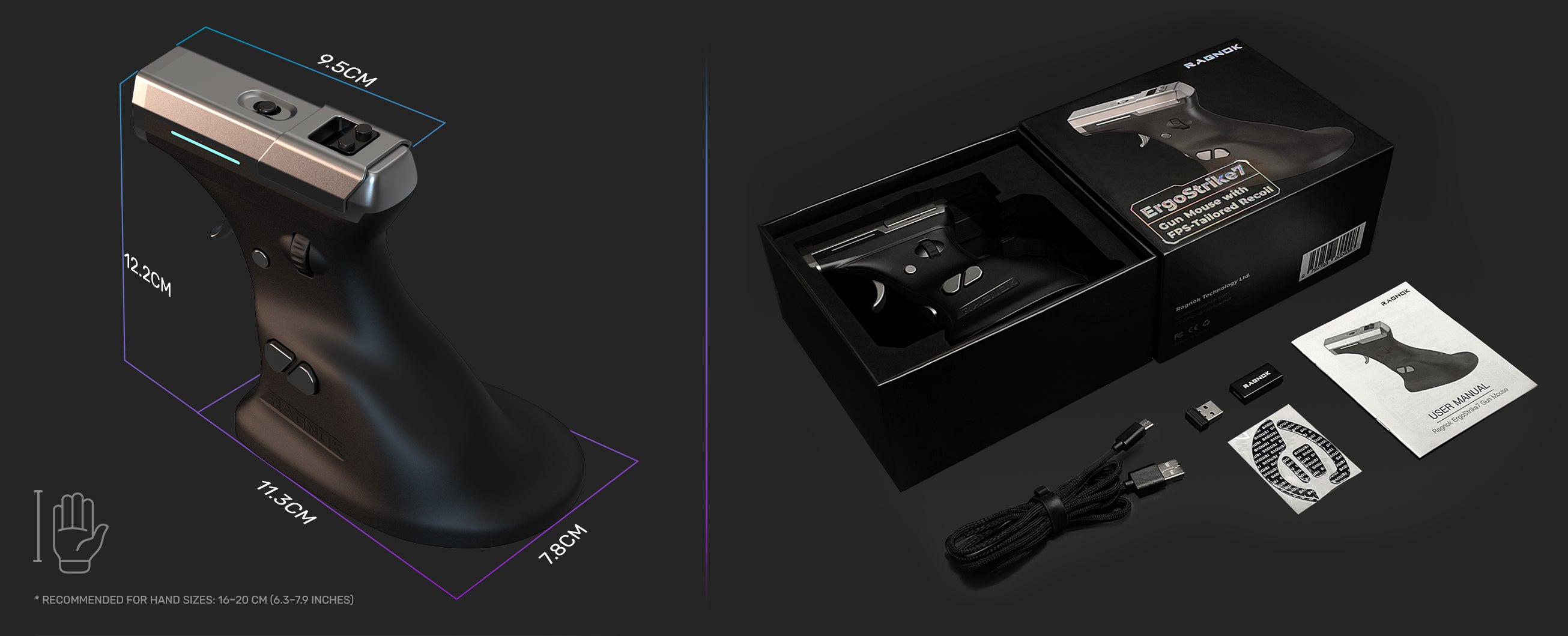 ErgoStrike7: Next-Gen FPS Gaming Mouse with Recoil ErgoStrike7: Next-Gen FPS Gaming Mouse with Recoil